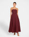 Ita Strapless Midi Dress